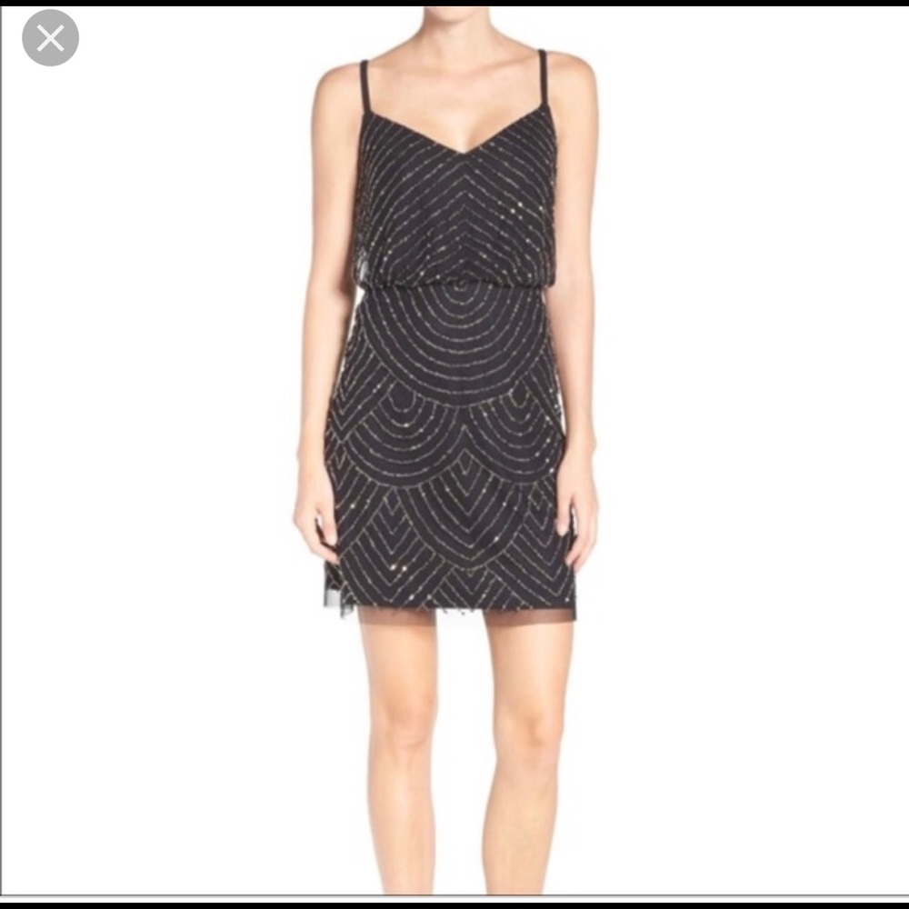 BLACK Adrianna Papell sleeveless dress